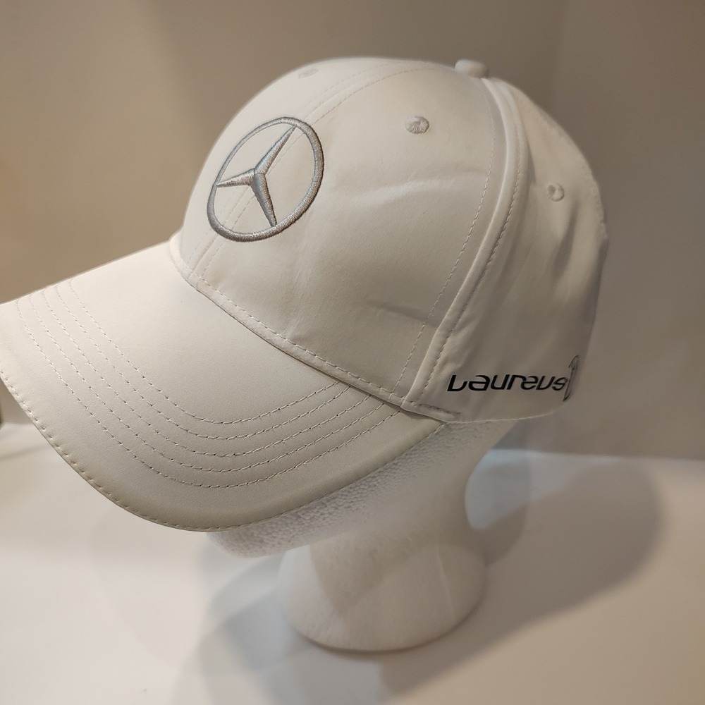 Mercedes-Benz Laureus Sport For Good White Adjustable Baseball Cap Hat Official - Picture 1 of 10